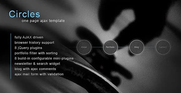 Circles - Ajax Portfolio Template