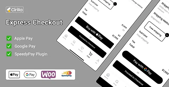 Cirilla - Express Checkout Addon With Apple Pay and Google Pay