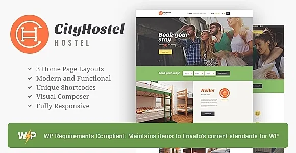 CityHostel WordPress Theme