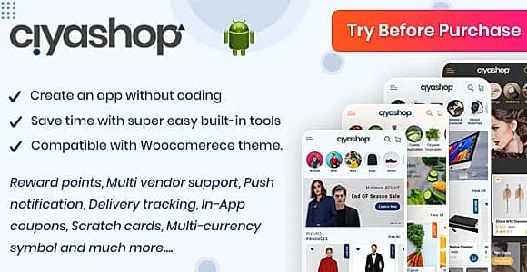 CiyaShop Native Android Application based on WooCommerce