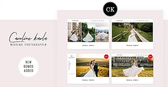 CKARLA - Minimal Wedding Photography Template