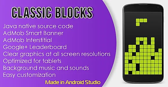 Classic Blocks with AdMob and Leaderboard