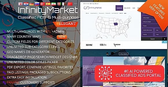 Classified Ads Script - Infinity Market