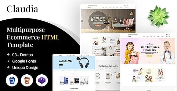 Claudia | Multipurpose Ecommerce HTML Template