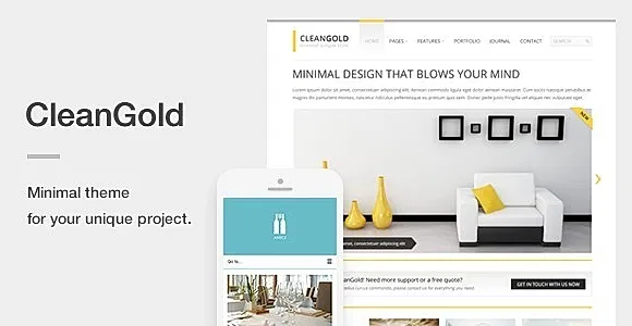 CleanGold WordPress Theme