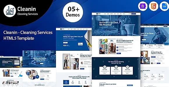 Cleanin - Cleaning Services HTML5 Template