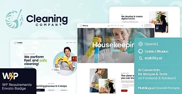 Cleaning Company WordPress Theme