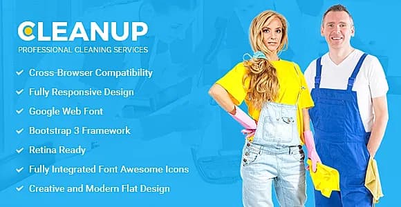 CleanUp - Professional Cleaning Services HTML Template