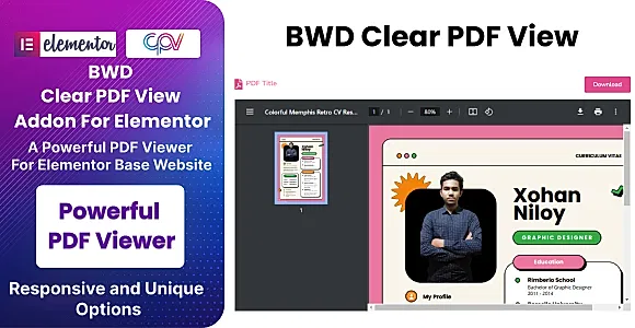 Clear PDF View WordPress Plugin