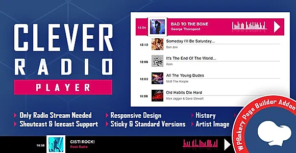 CLEVER - Shoutcast and Icecast Radio Player for WPBakery Page Builder