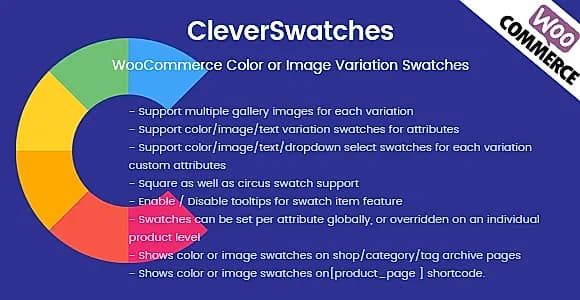 CleverSwatches - WooCommerce Color or Image Variation Swatches