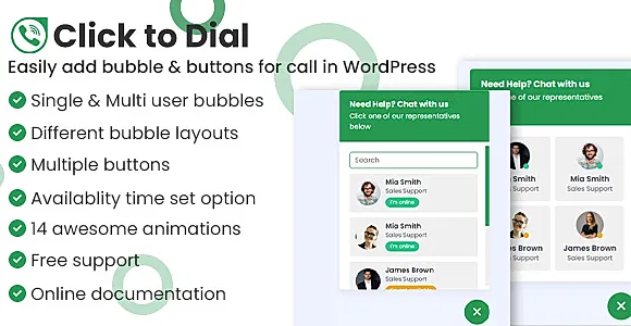 Click To Dial Pro WordPress Plugin