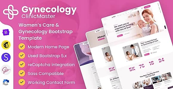 ClinicMaster - Gynecology & Women's Health Bootstrap Template