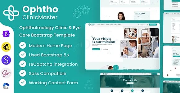 ClinicMaster - Ophthalmology & Eye Care Bootstrap Template