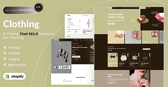 Clothing - Fashion Store eCommerce Shopify 2.0 Theme
