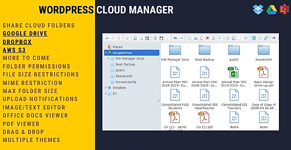Cloud Manager WordPress Plugin
