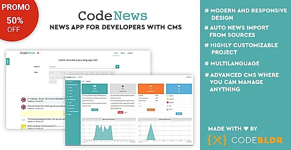 Code News - News Web App for Developers with CMS