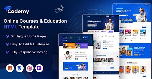 Codemy - Online Courses & Education HTML Template