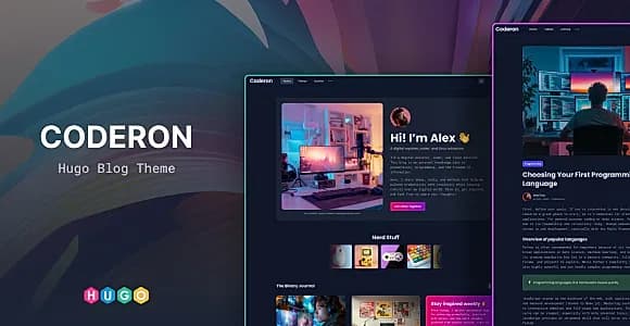 Coderon – Modern & Unique Hugo Blog Theme