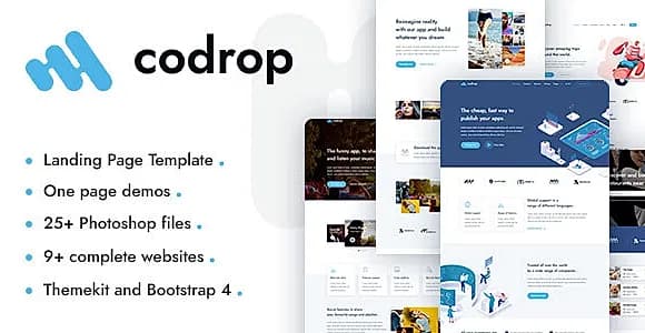 Codrop - App Landing Page And One Page Template