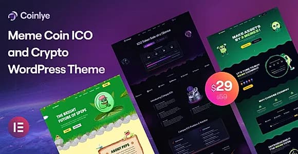 Coinlye WordPress Theme