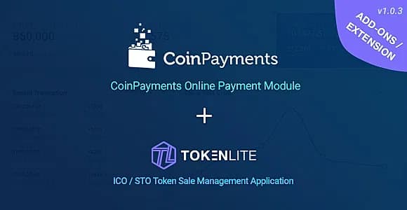 CoinPayments Pay Module for TokenLite - Online Crypto Payment Addon