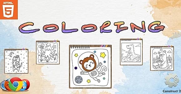 Coloring - Paint game - HTML5