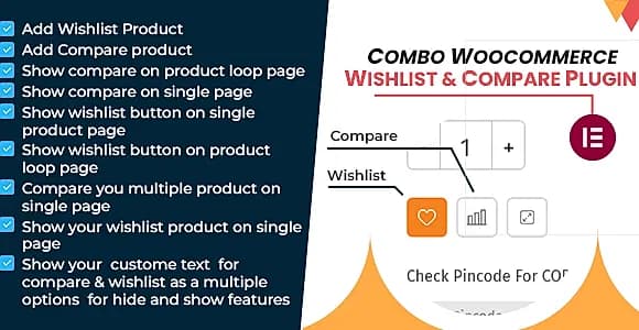 Combo Woocommerce  Wishlist & Compare WordPress Plugin
