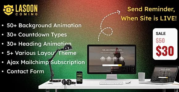 Coming Soon Counter Page / Maintenance Mode WordPress Plugin - Lacoming Soon
