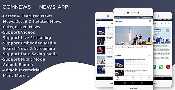 ComNews -  Android News App with Admin Panel