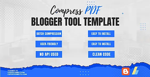 Compress PDF - Blogger Tool Template