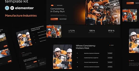 Conals - Manufacture Industries Elementor Template Kit
