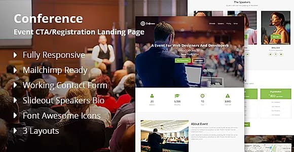 Conference - Event CTA/Registration Landing Page