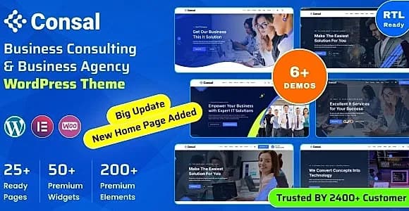 Consal - Business Consulting & Business Agency WordPress Theme WordPress Theme