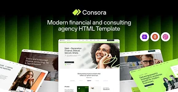 Consora - Business Finance & Consulting HTML Template