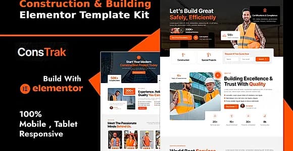 Constrak - Construction & Building Elementor Template Kit