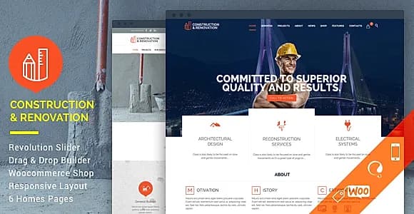 Construction WordPress Theme