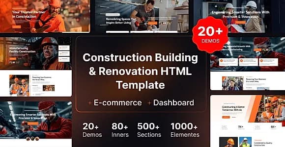 ConstX - Construction HTML Template