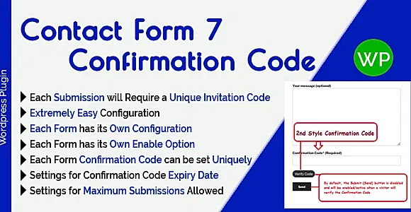 Contact Form 7 Confirmation Code WordPress Plugin