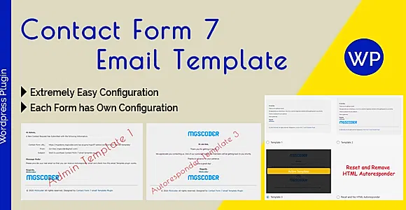 Contact Form 7 Email Template WordPress Plugin