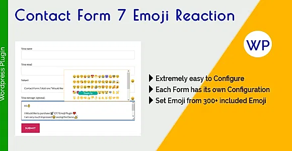 Contact Form 7 Emoji Reaction WordPress Plugin