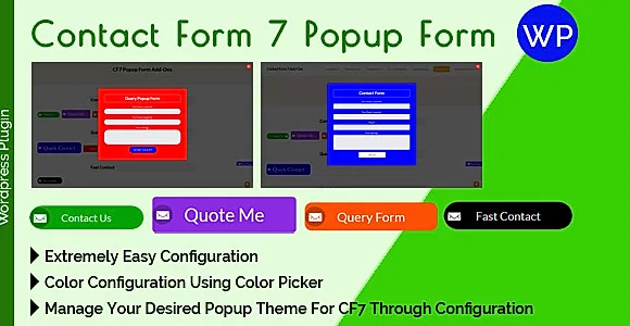 Contact Form 7 Popup Form WordPress Plugin