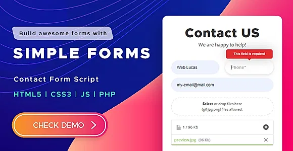 Contact Form Script - Simple Forms