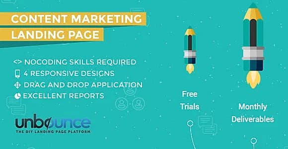 Content Marketing Unbounce Landing Page