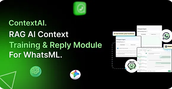 ContextAI – RAG AI Context Training & Reply Module for WhatsML
