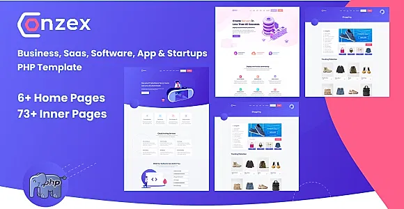 Conzex - Business, Saas, Software, App & Startup PHP Template