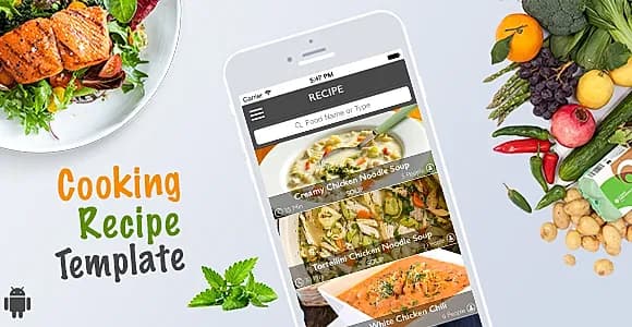 Cooking Recipe Template for Android