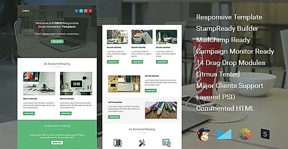 Corpo - responsive email template