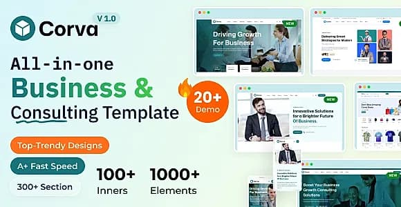 Corva - Business Consulting HTML Template