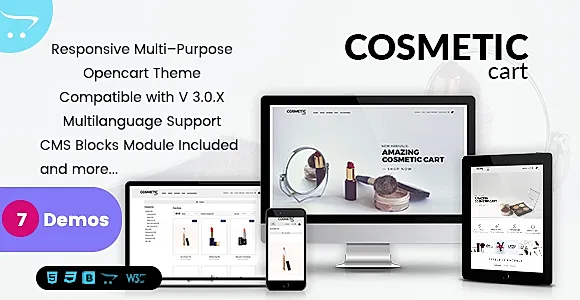 Cosmetics - Premium OpenCart Themes for Shopping Cart